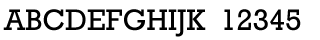 click to see alternate case of the font Old Rossington