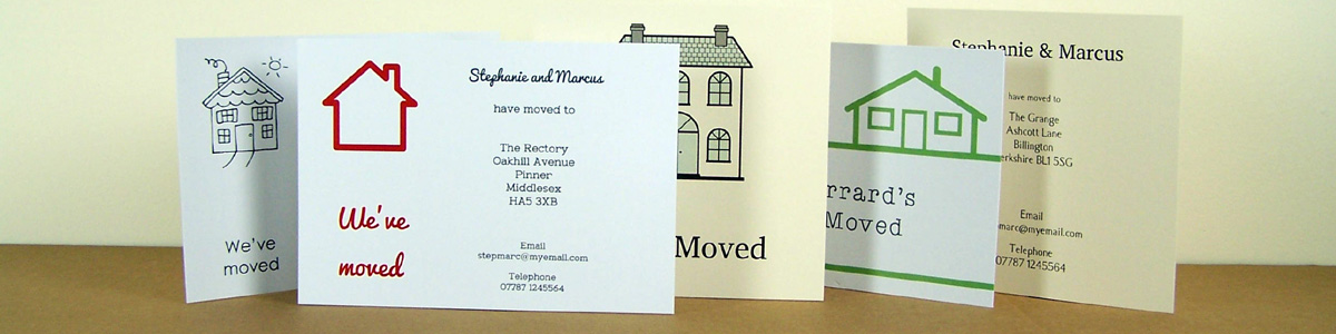 Personalised Stationery - Change of Address Cards