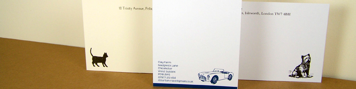 Personalised Stationery - Motif Cards