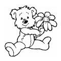 Teddy Bears Teddy with flowers