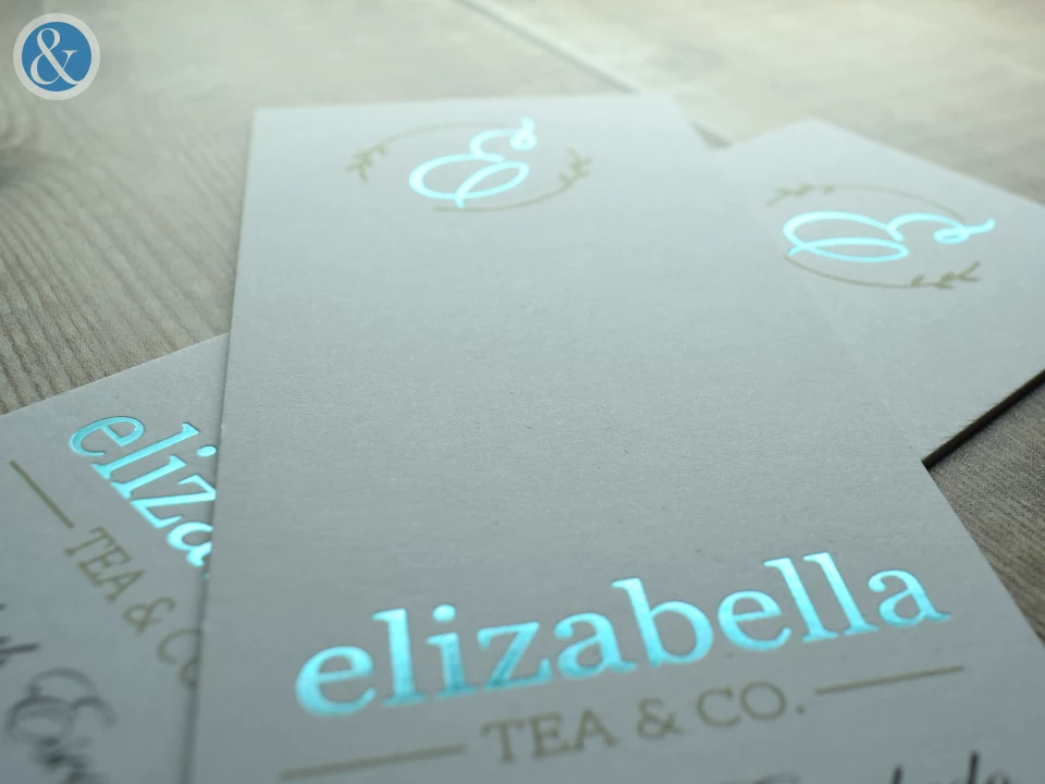 Custom Size Foiled Duplexed Business Cards | Bespoke Custom Print from Personalsied Stationery