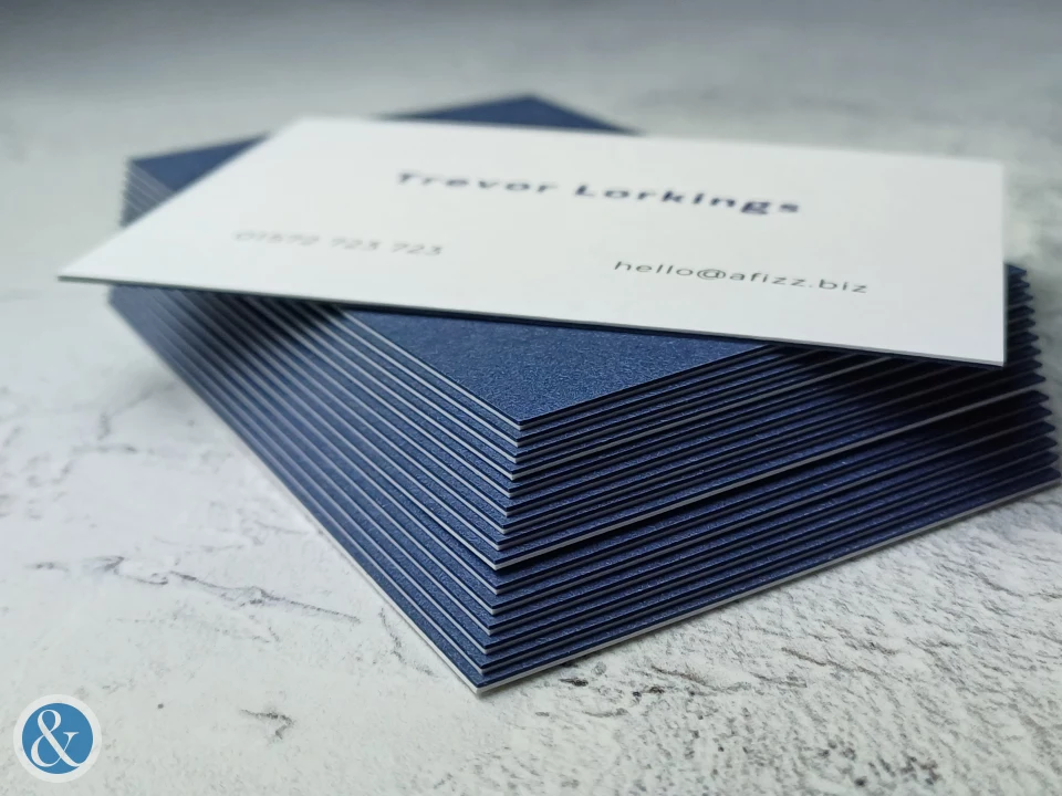 Duplexed Twin Colour Business Cards | Bespoke Custom Print from Personalsied Stationery