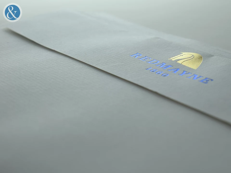 Hot Foil Stamped Envelopes and Lettehead | Bespoke Custom Print from Personalsied Stationery