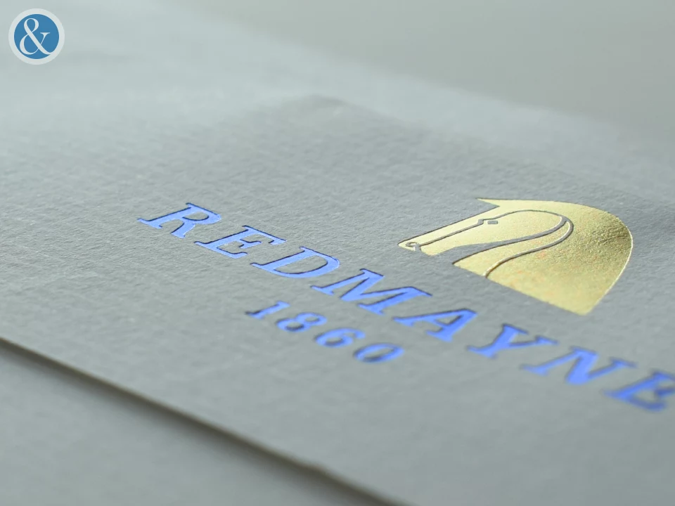 Hot Foil Stamped Envelopes and Lettehead | Bespoke Custom Print from Personalsied Stationery
