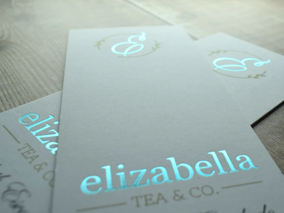 Custom Size Foiled Duplexed Business Cards | Bespoke Custom Print from Personalsied Stationery