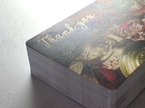 Hot Foil Stamped Thank You Cards | Bespoke Custom Print from Personalsied Stationery