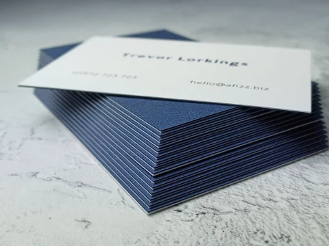 Duplexed Twin Colour Business Cards | Bespoke Custom Print from Personalsied Stationery