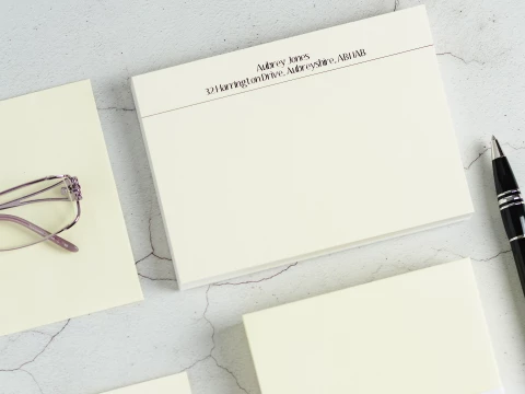Design and proof your personalised Social Stationery Correspondence Cards