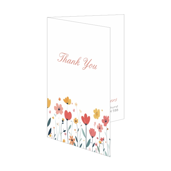 "Flower Meadow Folded - A6 folded cards"