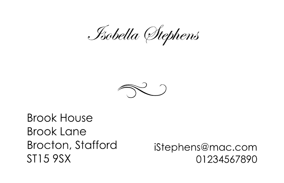 Personalised Stationery : Kensington : Stephens