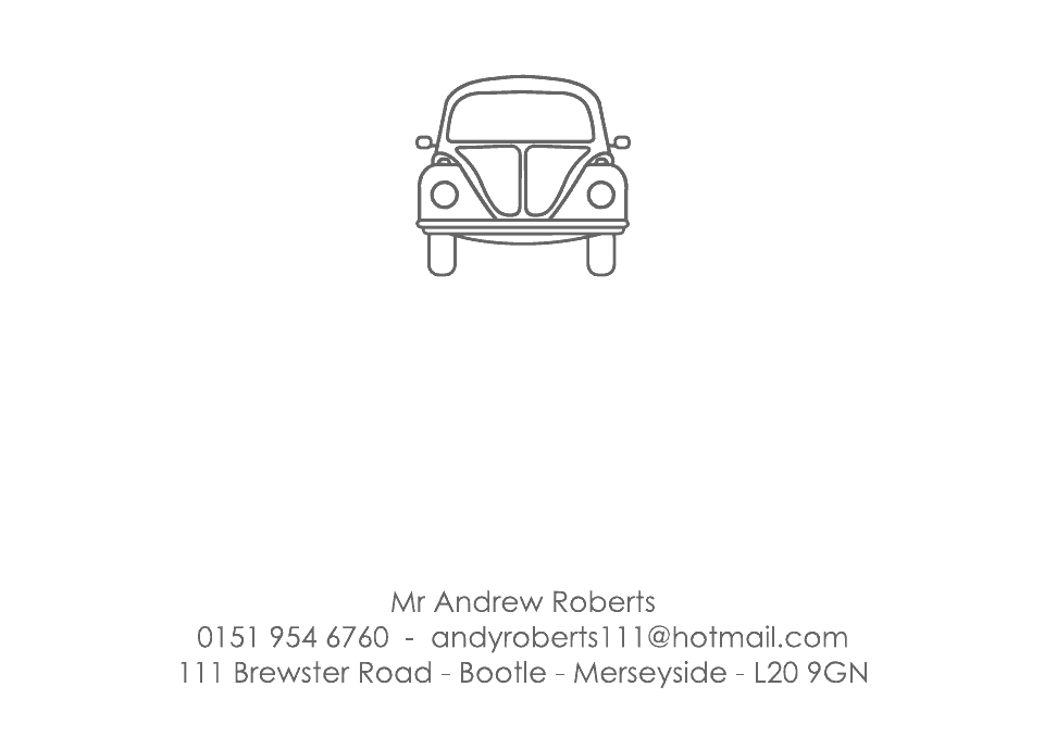 Personalised Stationery : Motif Postcards : Beetle