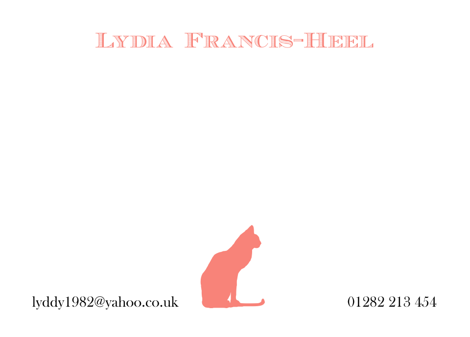 Personalised Stationery : Motif Postcards : Luna