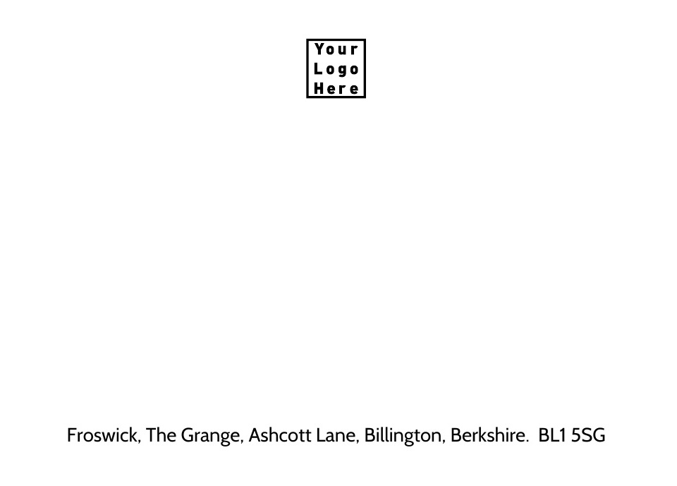Personalised Stationery : A6 Correspondence Cards Colorata : Upper Logo