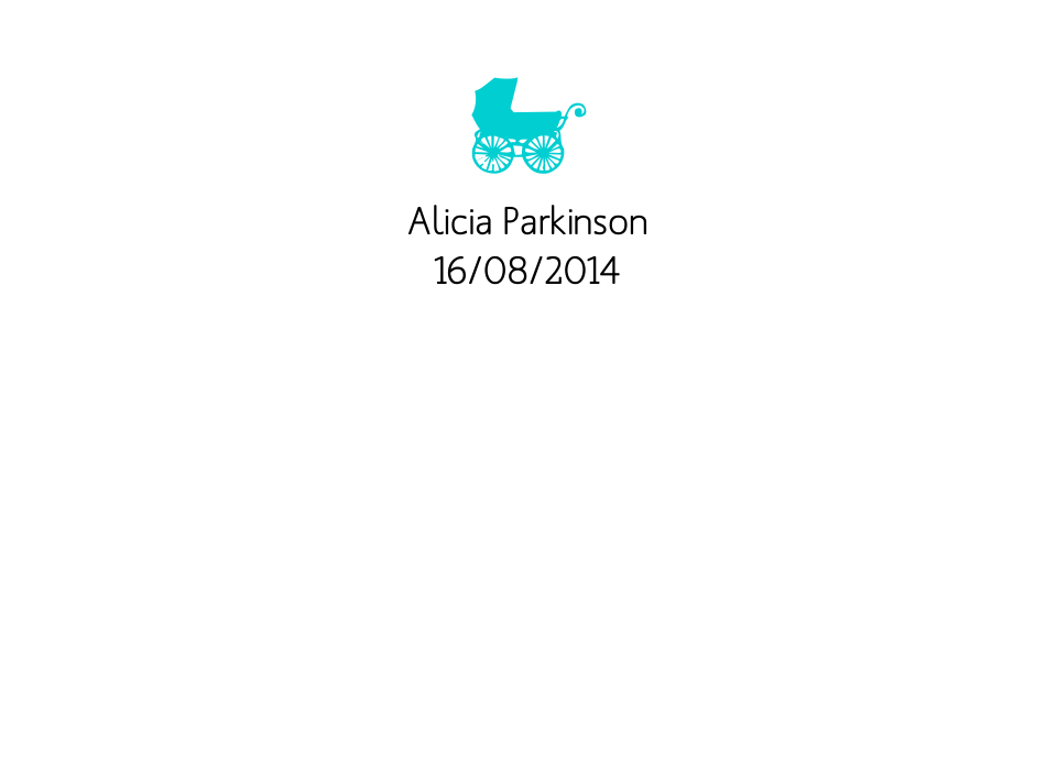 Alicia Classic Announcements | Design, proof and buy online | Personalised Stationery