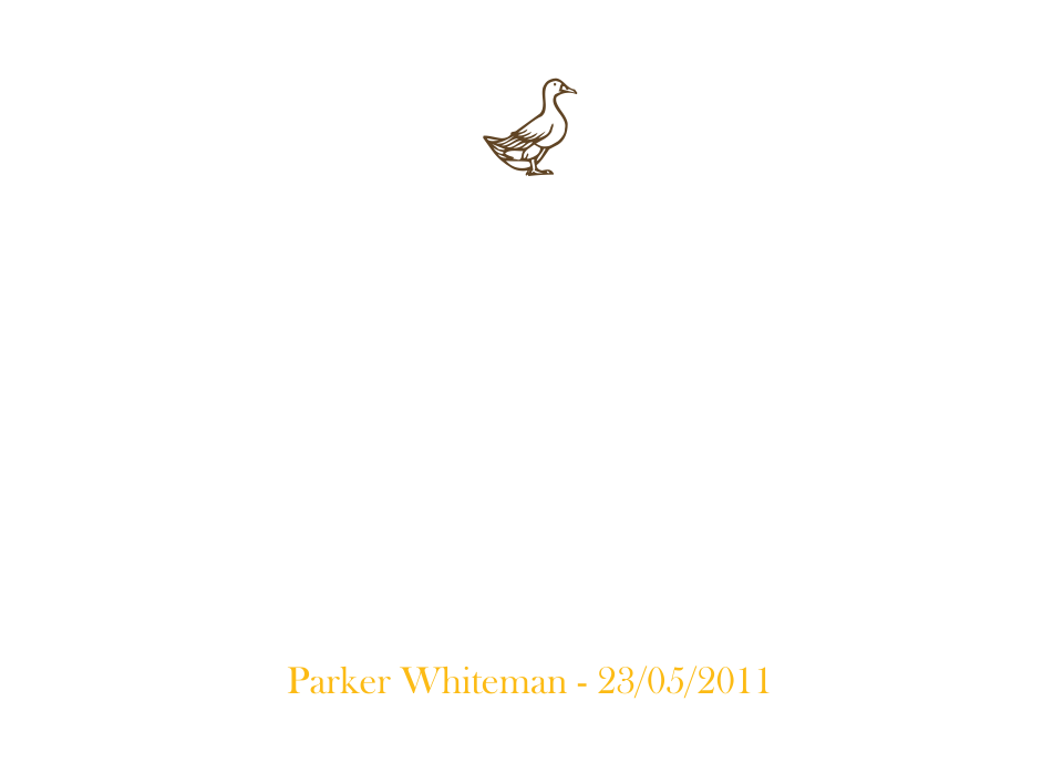 Personalised Stationery : Classic Announcements : Parker