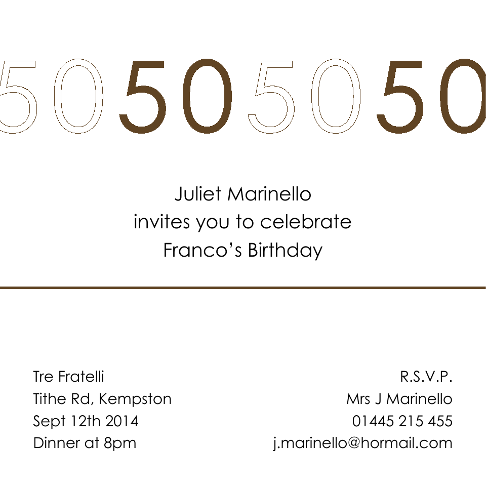 Franco 120mm Square Birthday Party Invites | Design, proof and buy online | Personalised Stationery