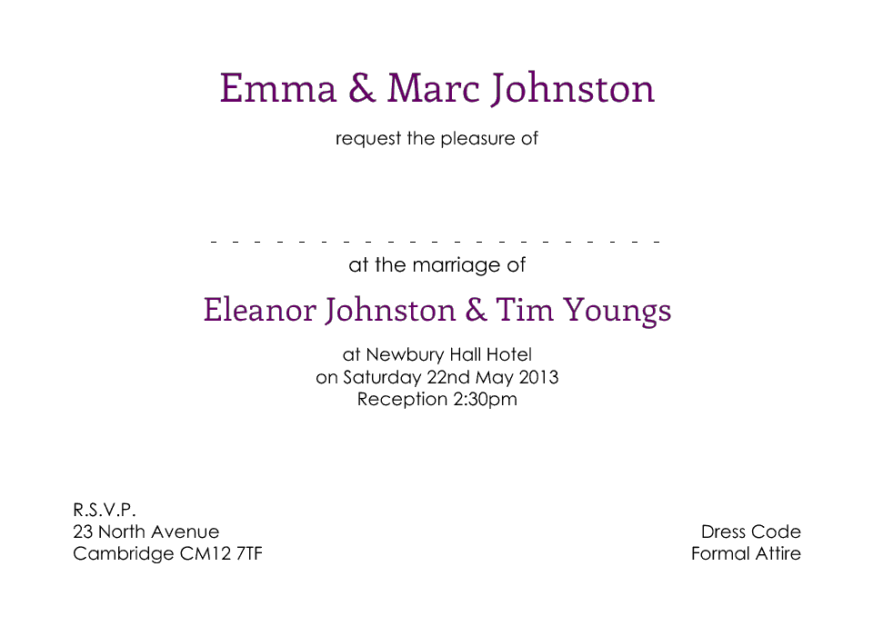 Personalised Stationery : A6 Invitations : Polesden