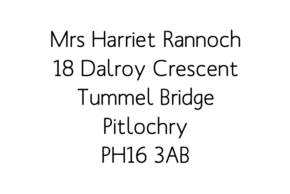 Personalised Stationery : Labels 40x25mm : Rannoch