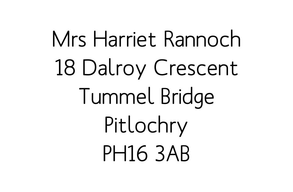 Personalised Stationery : Labels 59x37mm : Rannoch