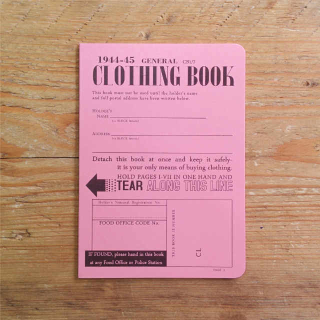 Personalised Stationery : Plain : Clothing Book