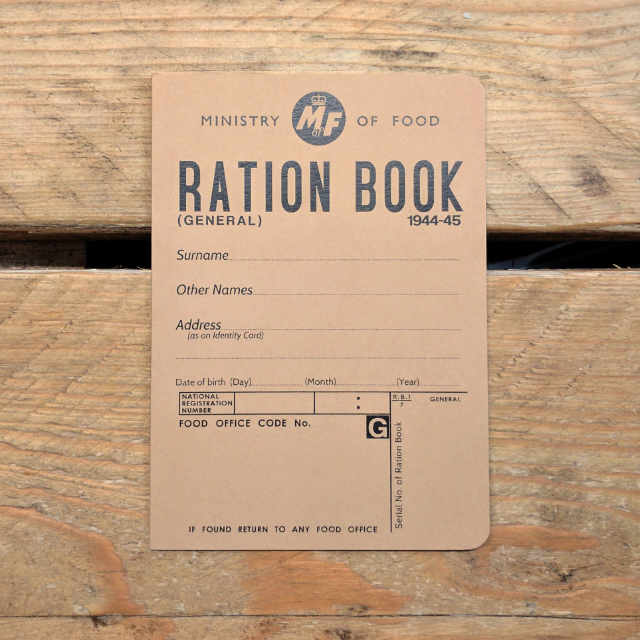 Ration Book Ruled | Design, proof and buy online | Personalised Stationery