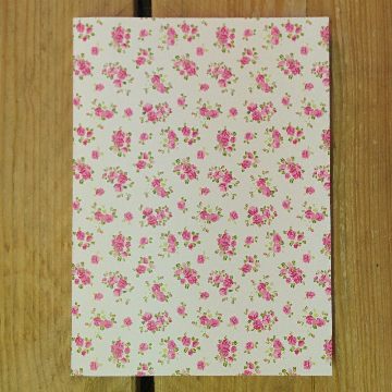 Personalised Stationery : Plain : Roses Natural