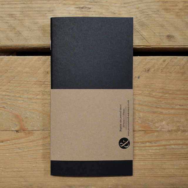 Journal Black Plain | Design, proof and buy online | Personalised Stationery