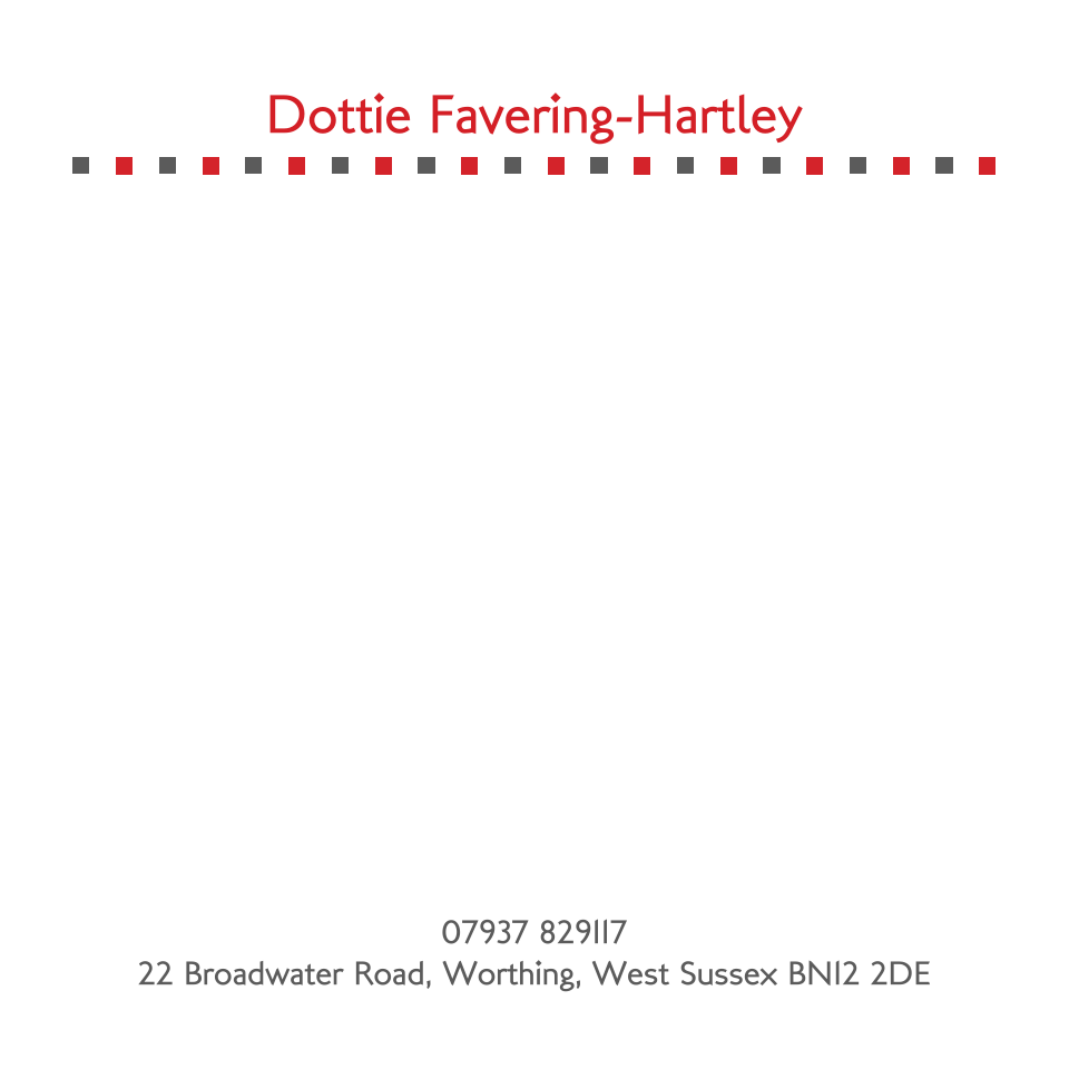 Personalised Stationery : 120SQ Cards : Dottie Square