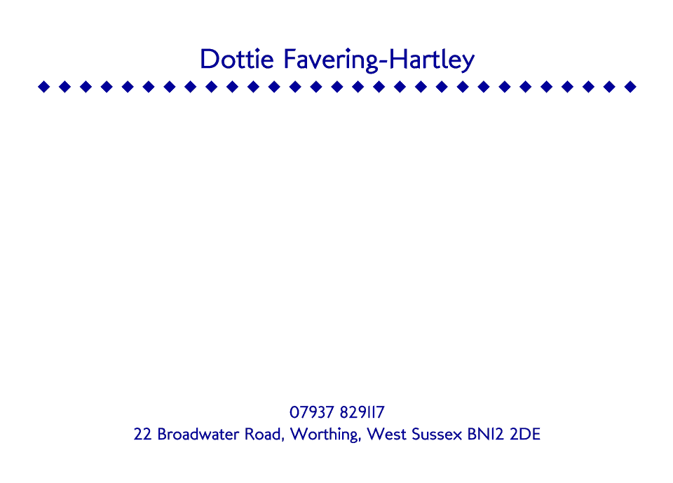 Personalised Stationery : A6 Cards : Dottie Diamond