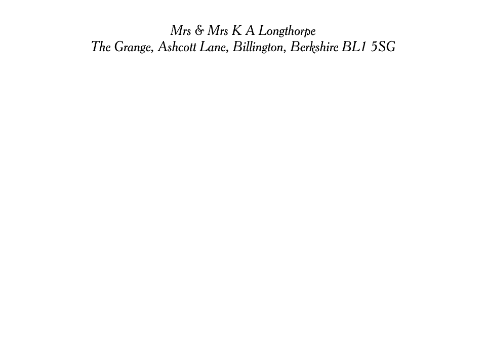 Personalised Stationery : A6 Budget : Bingham