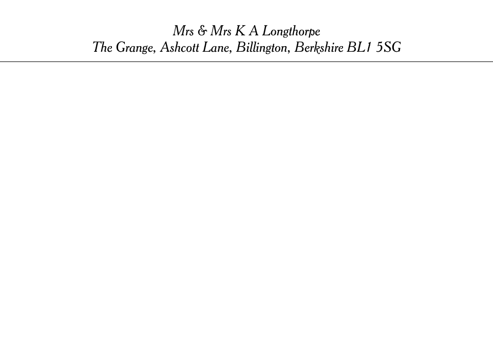 Personalised Stationery : A6 Correspondence Cards Colorata : Burley