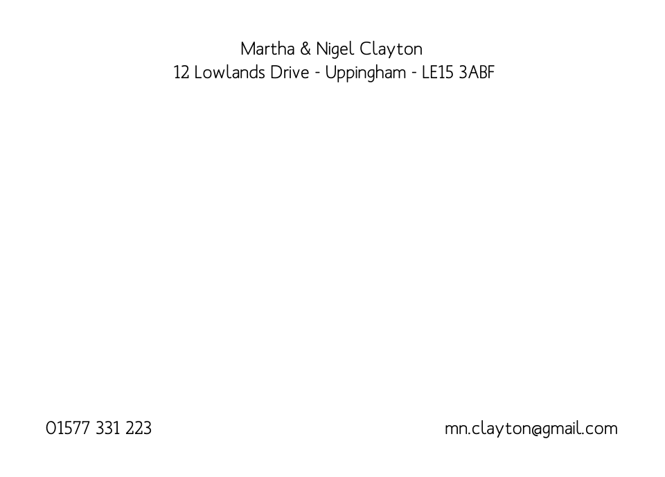 Uppingham A6 Textured  Laid | Design, proof and buy online | Personalised Stationery