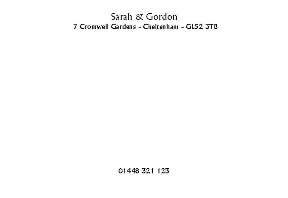 Personalised Stationery : DQ Correspondence Cards Colorata : Langham