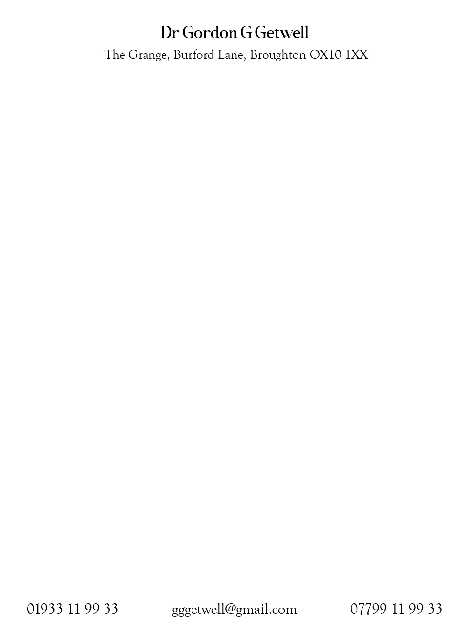 Broughton - Personalised Luxury Post Quarto Letterhead Wove Letterheads | from Personalsied Stationery