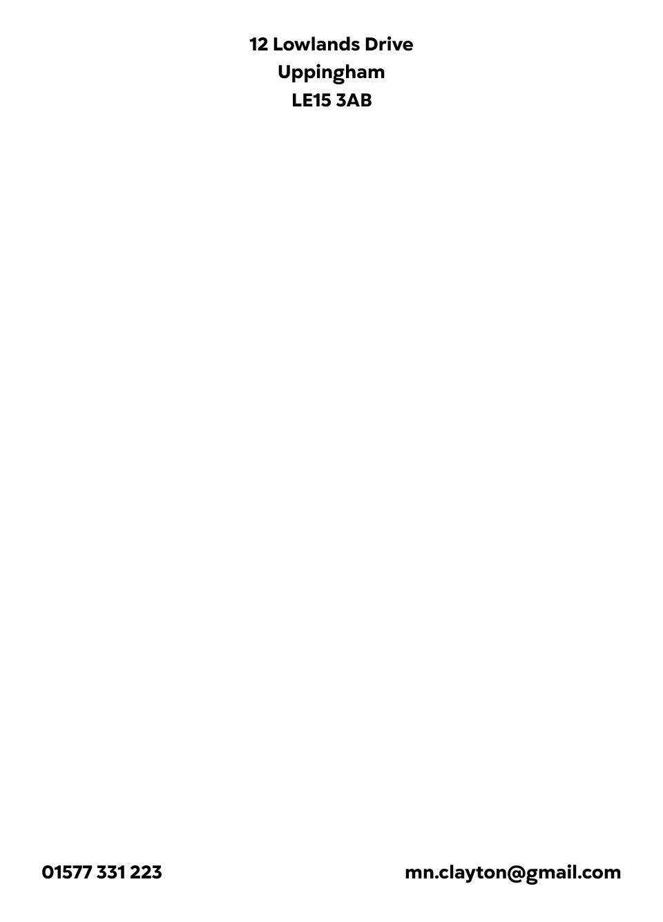 Uppingham - A5 Letterhead Textured Laid