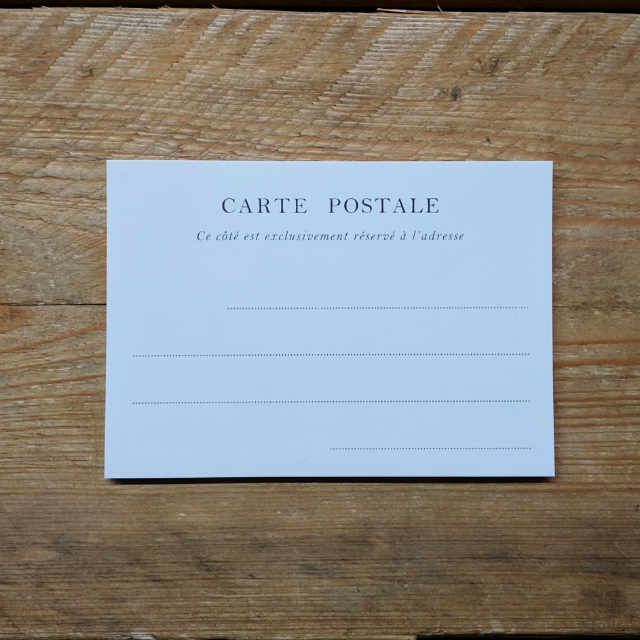 Personalised Stationery : A6 Postcard : Carte Postale