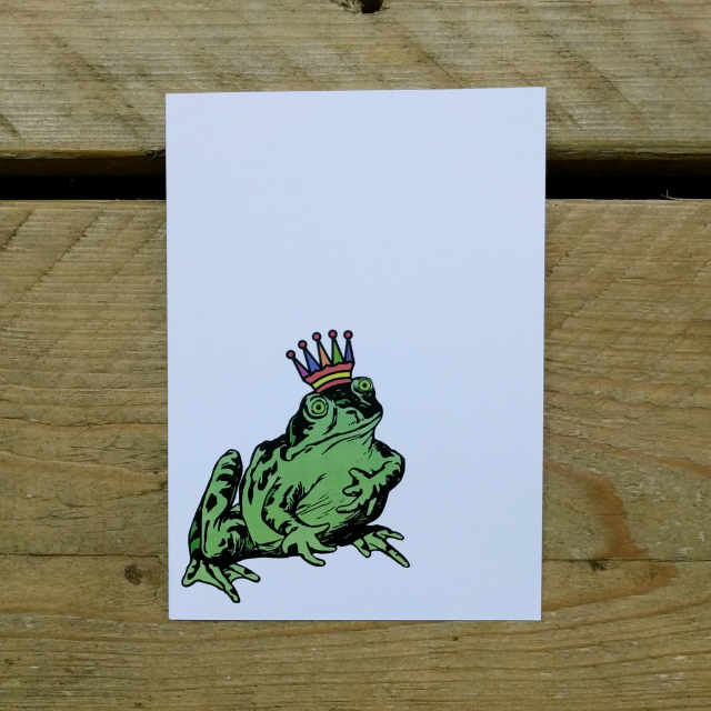 Personalised Stationery : A6 Note Card : Konge