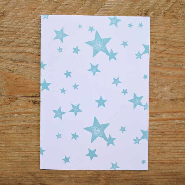 Personalised Stationery : A6 Note Card : Starwash