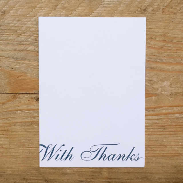 Personalised Stationery : A6 Note Card : Thistle