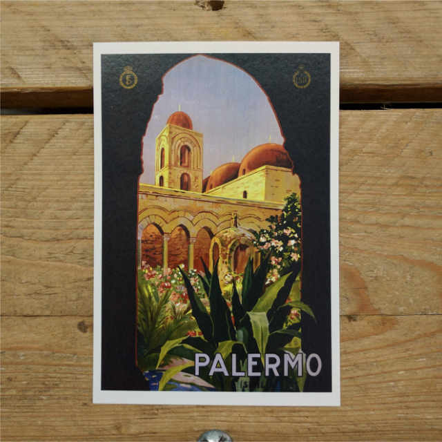 Personalised Stationery : Demi Quarto Postcard : Palermo