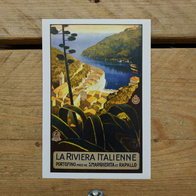 Personalised Stationery : Demi Quarto Postcard : Riviera