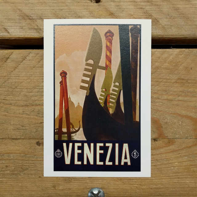 Personalised Stationery : Demi Quarto Postcard : Venezia