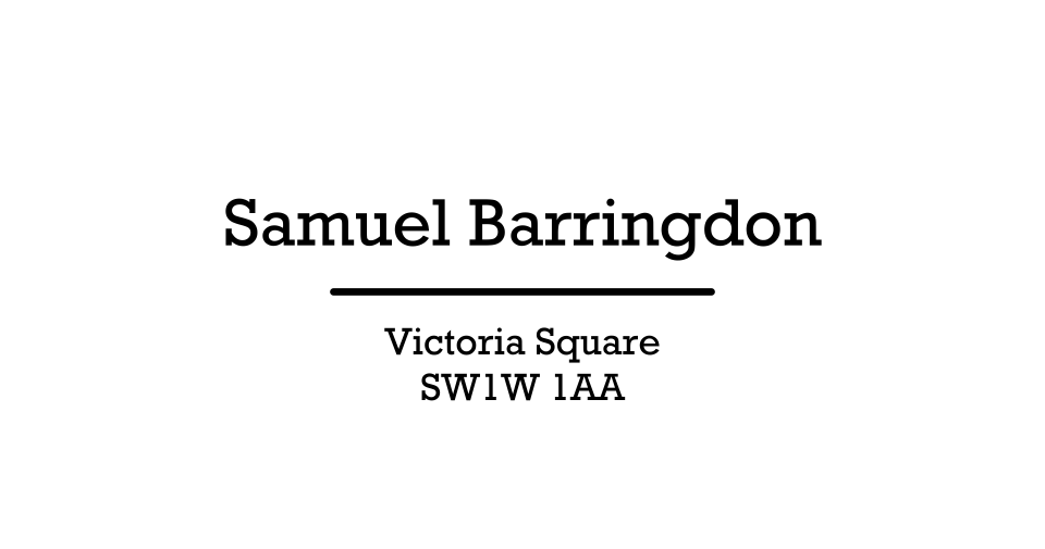 Barringdon St James | Design, proof and buy online | Personalised Stationery