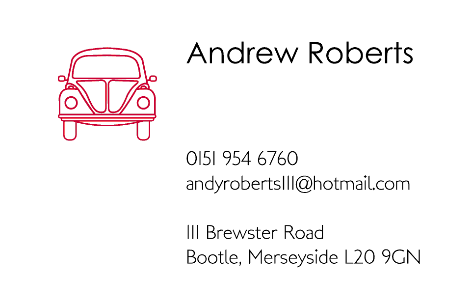 Beetle Business Cards Ultra-Twin | Design, proof and buy online | Personalised Stationery