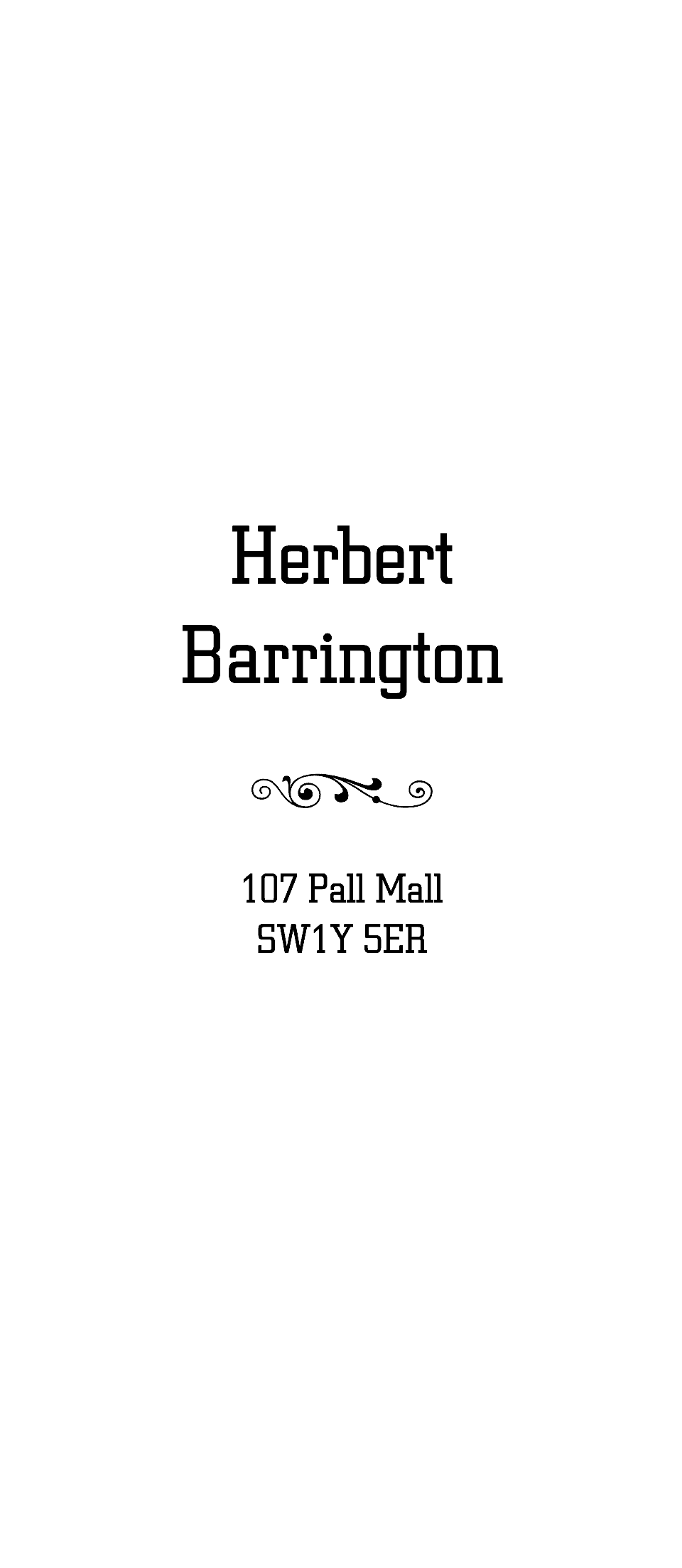 Personalised Stationery : Trafalgar : Barrington