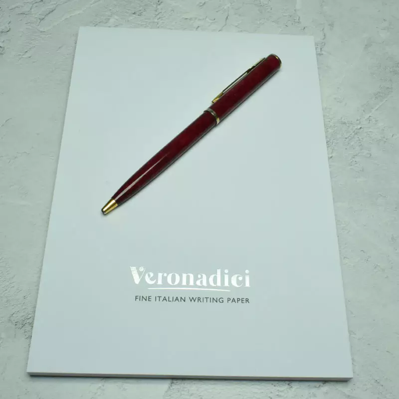 "White Laid - Veronadici A5 Laid Notepads"