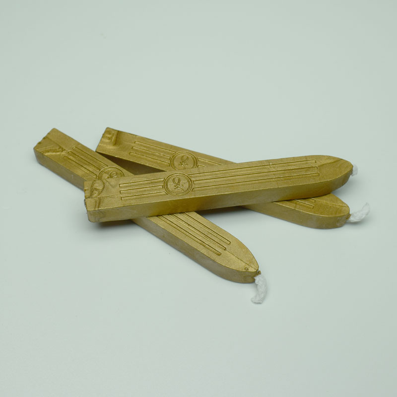 "Wick Wax Gold - Sealing Wax with Wick"
