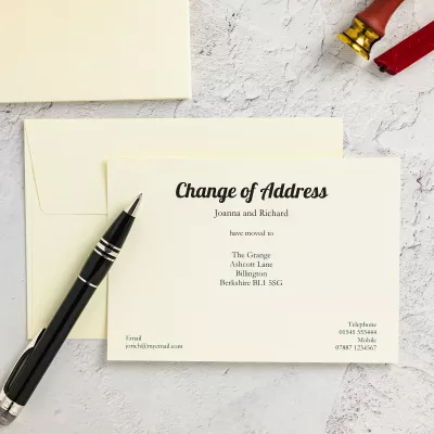 Change of Address - Tell everyone you've moved house with personalised change of address cards