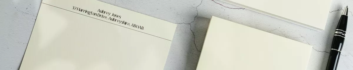 Personalised Correspodence Cards