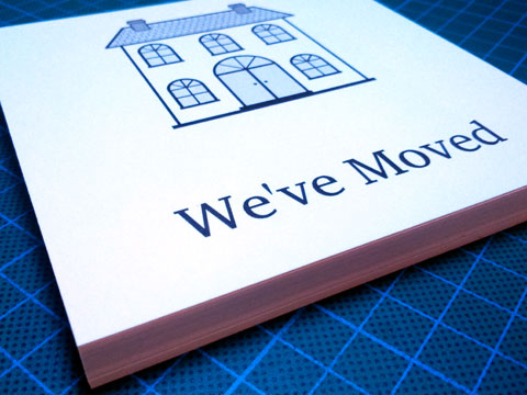 Personalised Change of Address Cards from Personalised Stationery